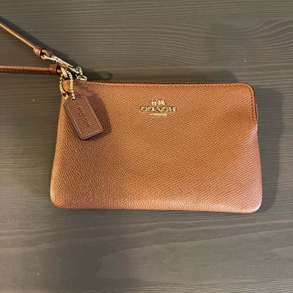 Coach Pebble Leather Wristlet - Picture 3 of 8